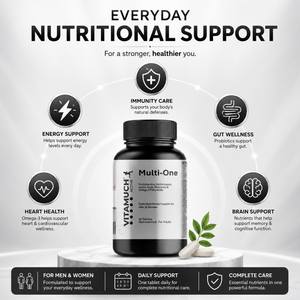 Vitamuch Multi-One Multivitamin, Multimineral Tablets With Omega 3, Amino Acids & Probiotics For Men & Women