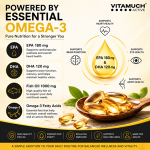 Vitamuch Omega 3 Fish Oil 1000 Softgels