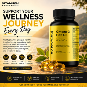 Vitamuch Omega 3 Fish Oil 1000 Softgels