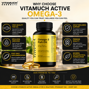Vitamuch Omega 3 Fish Oil 1000 Softgels