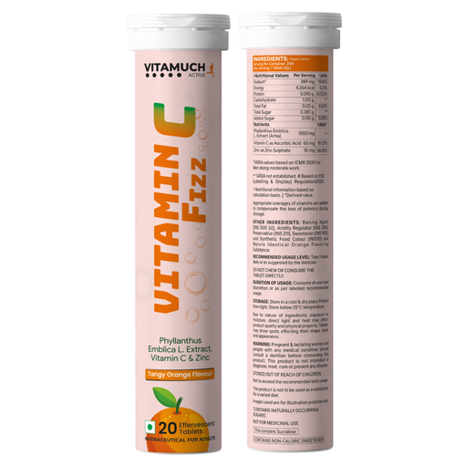Vitamin C Effervescent Tablets With Amla Extract & Zinc