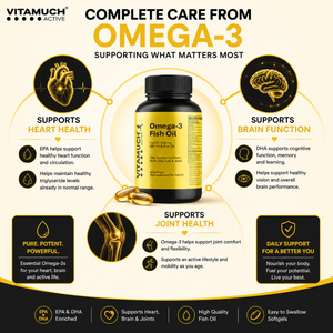 Vitamuch Omega 3 Fish Oil 1000 Softgels