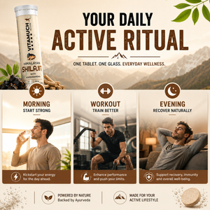 Vitamuch Himalayan Shilajit Effervescent Tablets | Stamina, Energy & Testosterone Booster for Men | With Ashwagandha | 15 Tabs