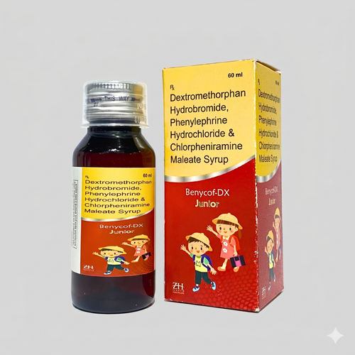 Dextromethorphan 10mg,Chlorpheniramine 2mg, Phenylepherine 5mg Syrup