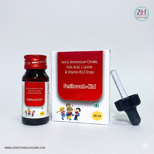 Ferric Ammounium,Folic Acid,L-Lysine & Vit B-12 Drops