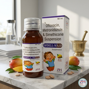 Ofloxacin 50mg,Metronidazole 120mg & Simethicone 10mg syrup