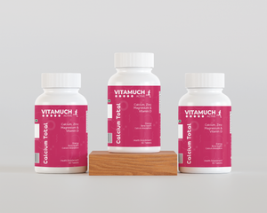 Vitamuch Calcium Total Tablets | Calcium 700mg + Vitamin D2 + Magnesium 400mg + Zinc + Copper + Boron | Complete Bone, Joint & Muscle Support Supplement