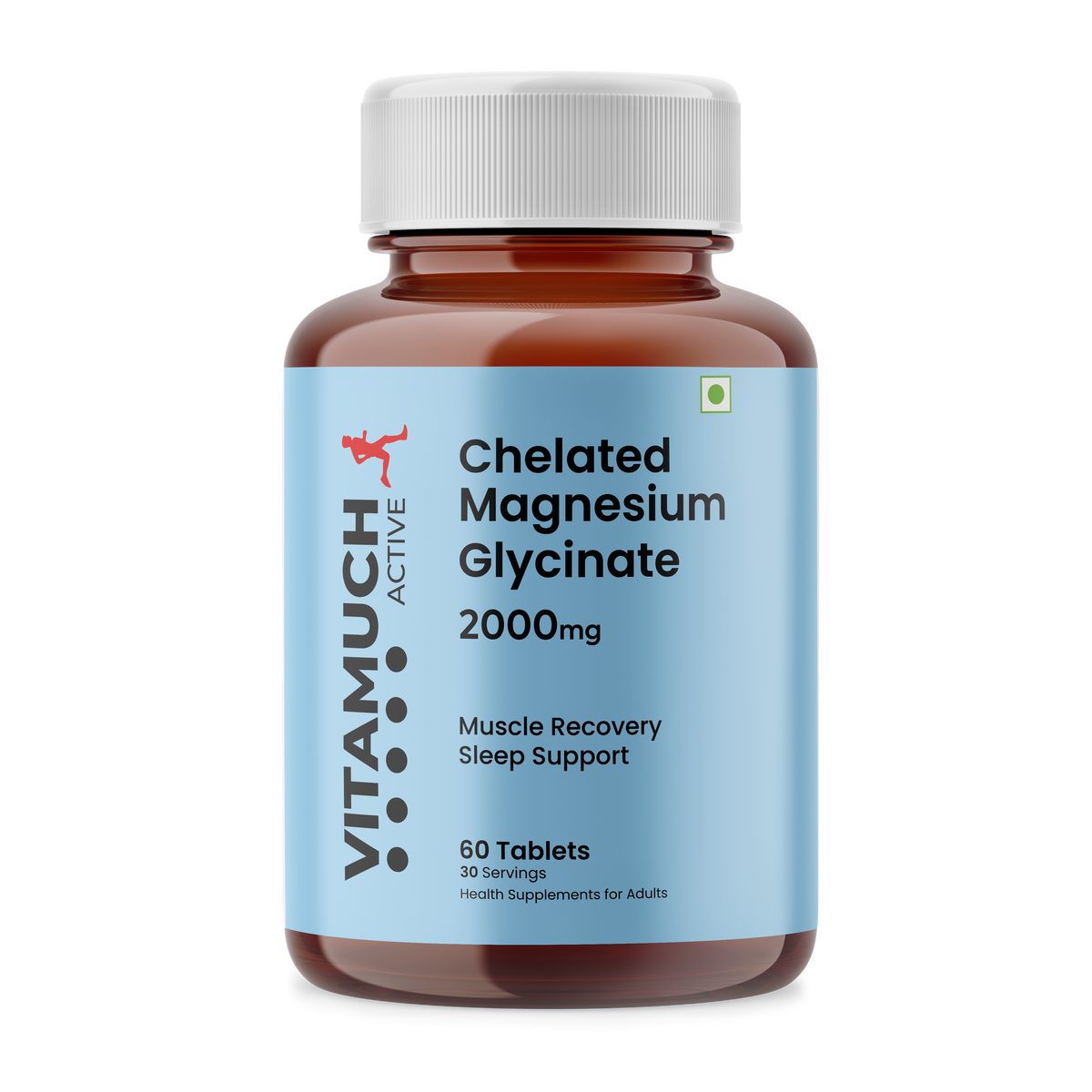 Vitamuch Magnesium Glycinate Complex – 2000mg Max Strength for Recovery & Sleep